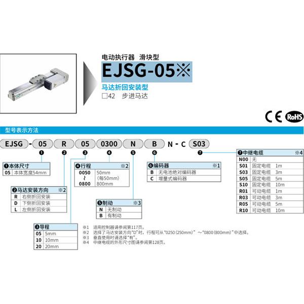 CKD喜開(kāi)理電動(dòng)執(zhí)行器（無(wú)馬達(dá)型）滑塊型EJSG-05R050050NBN-CS05